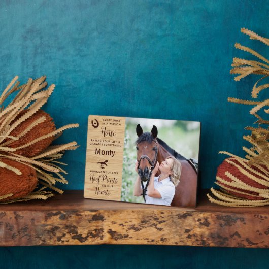 Horse Memorial Equestrian Keepomwille Fotoplaat (Zijkant)