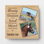 Horse Memorial Equine Keepomwille Fotoplaat (Voorkant)