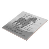 Horse Memorial Galloping Horse Custom Name Tegeltje (Zijkant)