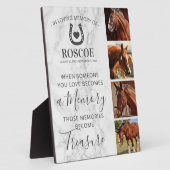 Horse Memorial Gift - Equine Photo Fotoplaat (Zijkant)