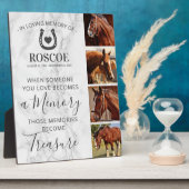 Horse Memorial Gift - Equine Photo Fotoplaat (Zijkant)