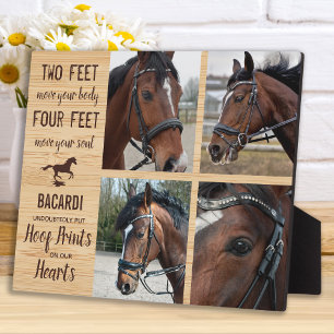 Horse Memorial Gift Photo Collage Fotoplaat