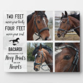 Horse Memorial Gift Photo Collage Plaque Fotoplaat (Voorkant)