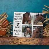 Horse Memorial Gift Photo Collage Plaque Fotoplaat (Zijkant)