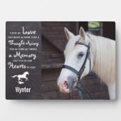 Horse Memorial Keepomwille - Sympathie Paardenfoto Fotoplaat (voorkant)