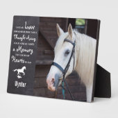 Horse Memorial Keepomwille - Sympathie Paardenfoto Fotoplaat (Zijkant)