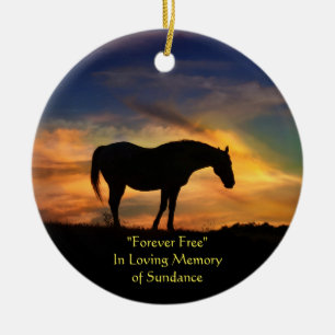 Horse Memorial Keramisch Ornament