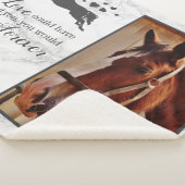 Horse Memorial - Marble Photo Lijst Sherpa Deken (3/4)