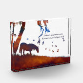 Horse Memorial Minimalist Style Spirit Fotoblokken (Links)