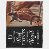 Horse Memorial - Pet Sympathie Fleece Deken (Voorkant)