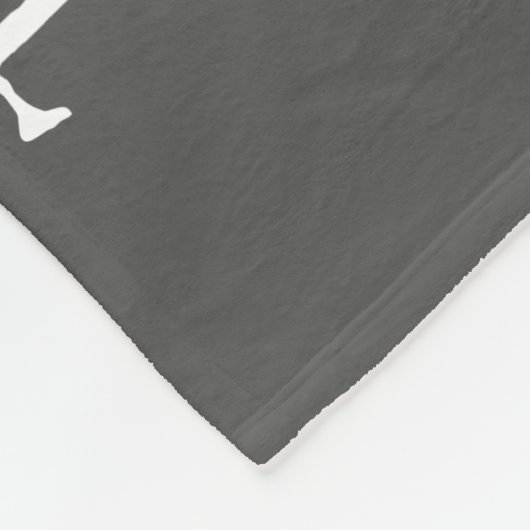 Horse Memorial - Pet Sympathie Gray Fleece Deken (Hoek)