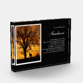 Horse Memorial Spiritueel Heaven Custom Name Fotoblokken (Links)