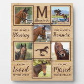 Horse Memorial Unieke fotocollage Fotoplaat (Voorkant)