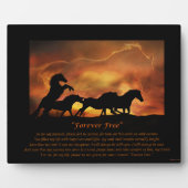 Horse Memorial with Spiritual Poem Fotoplaat (Voorkant)
