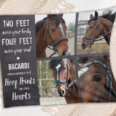 Horse Memorials Equine Keepomwille Photo Collage Fleece Deken