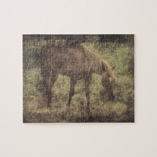 Horse Memories Grunge Legpuzzel (Horizontaal)