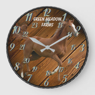 HORSE MET 24 UUR DIAL GROTE KLOK