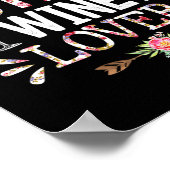 Horse Moederdag Horse Moeder Wijn Lover Poster (Hoek)