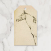 Horse Monogram Cadeaulabels (Achterkant)