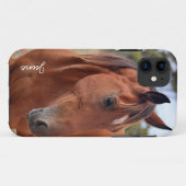 Horse Monogram Case-Mate iPhone Case (Achterkant (horizontaal))