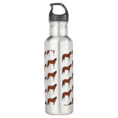 Horse Monogrammed School Waterfles (Achterkant)