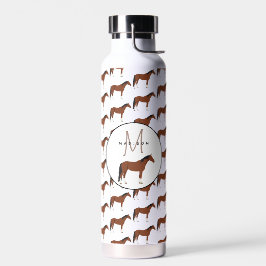 Horse Monogrammed School Waterfles