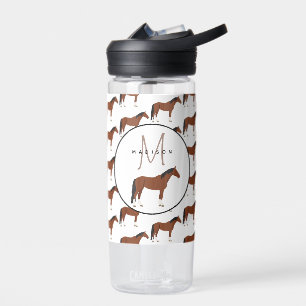 Horse Monogrammed School Waterfles