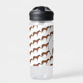 Horse Monogrammed School Waterfles (Voorkant)