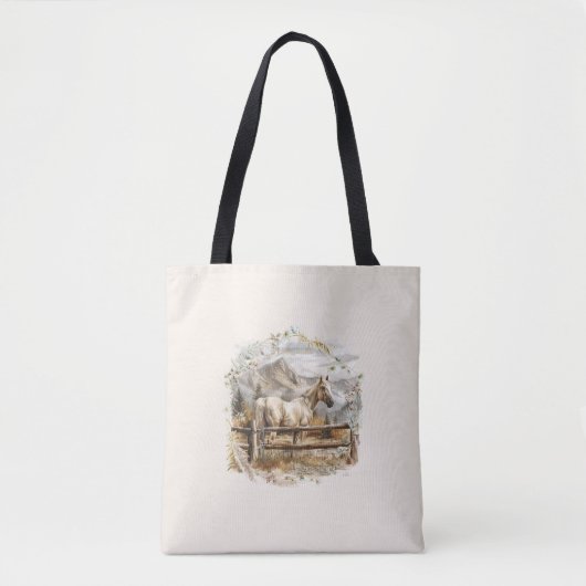 Horse Mountain Ranch Schouder Canvas tas (Voorkant)