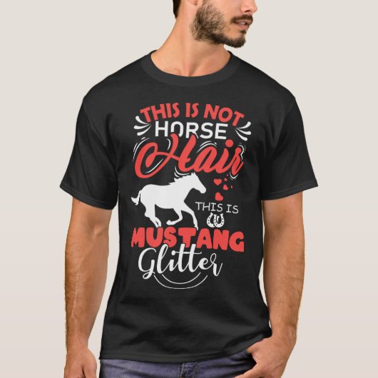 Horse  Mustang  Rider T-shirt (Voorkant)