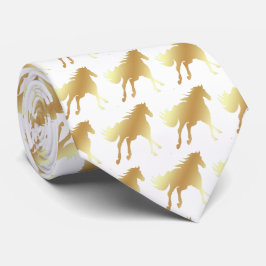 Horse Mustang Team Mascot Football Necktie Stropdas
