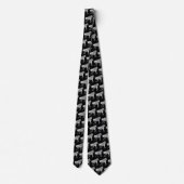 Horse Mustang Team Mascot Football Necktie Stropdas (Achterkant)