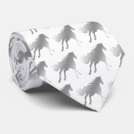 Horse Mustang Team Mascot Football Necktie Stropdas