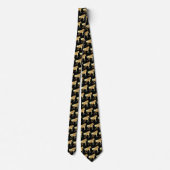 Horse Mustang Team Mascot Football Necktie Stropdas (Achterkant)