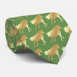 Horse Mustang Team Mascot Football Necktie Stropdas