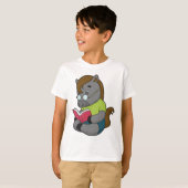 Horse Nerd Book Glasses T-shirt (Voorkant volledig)