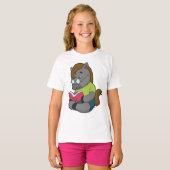 Horse Nerd Book Glasses T-shirt (Voorkant volledig)