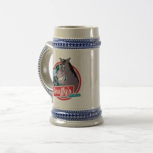 Horse Nog Stein Bierpul (Voorkant links)