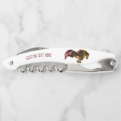 Horse Ober's Kurkentrekker Gift met aangepaste tek (Achterkant)