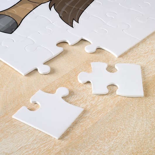 Horse on Baseball with Baseball Legpuzzel (Zijkant)