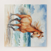 Horse on Beach Legpuzzel (Horizontaal)