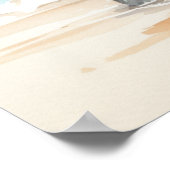 Horse on Beach Poster (Hoek)