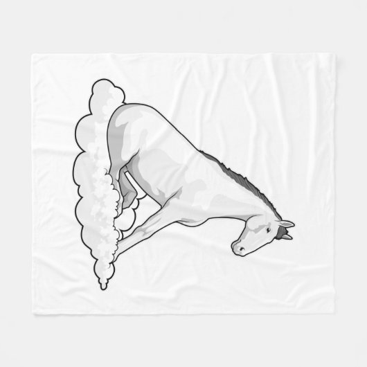 Horse on Cloud Fleece Deken (Voorkant (Horizontaal))