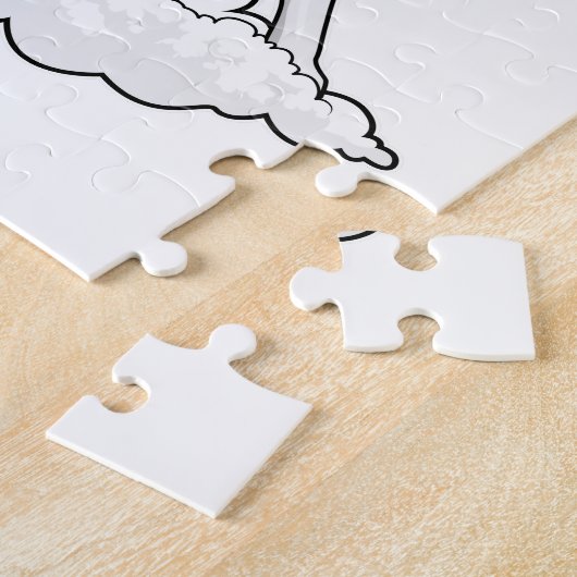 Horse on Cloud Legpuzzel (Zijkant)