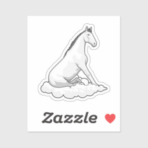 Horse on Cloud Sticker