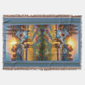 Horse on Farm Wildflower Meadow Deken (Voorkant)