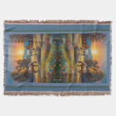 Horse on Farm Wildflower Meadow Deken (Voorkant)