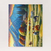 Horse on Farm Wildflower Meadow Legpuzzel (Verticaal)