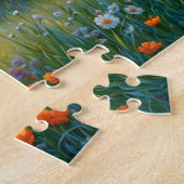 Horse on Farm Wildflower Meadow Legpuzzel (Zijkant)