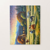 Horse on Farm Wildflower Meadow Legpuzzel (Verticaal)